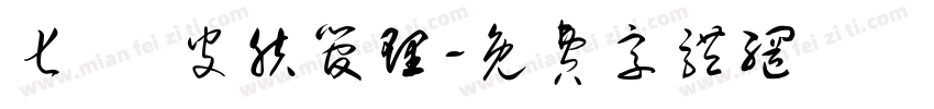 七玥 皮肤管理字体转换
